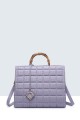 1263-BV synthetic handbag : Color:Lilac