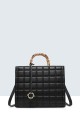 1263-BV synthetic handbag : Color:Black