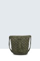 8950-BV Crocheted paper straw handbag