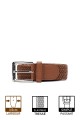 ZSP-357 Braided elastic belt - Cognac : Taille : :Taille 44 / 115cm, Colors:Cognac