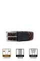 ZSP-357 Braided elastic belt - Multicolor MC003 : Taille : :Taille 40 / 105cm, Colors:MC003