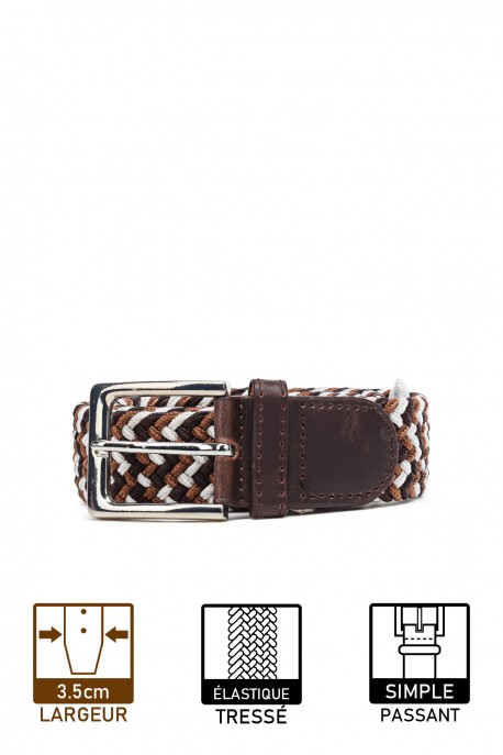 ZSP-357 Braided elastic belt - Multicolor MC004