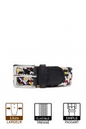 ZSP-357 Braided elastic belt - Multicolor MC006