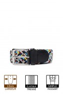 ZSP-357 Braided elastic belt - Multicolor MC008