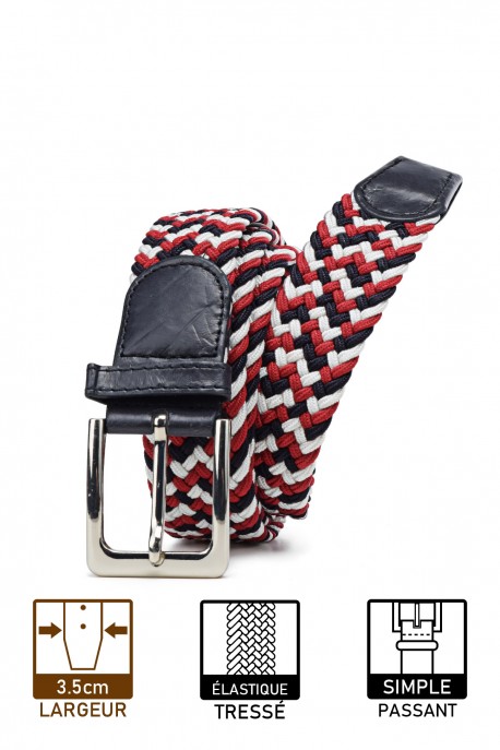 ZSP-357 Braided elastic belt - Multicolor MC009
