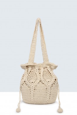 9026-BV Handbag made of crocheted
