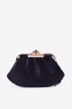 SF2235 Lamb leather purse with clasp - Navy Blue : Color:Navy