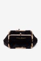 SF2235 Lamb leather purse with clasp - Black