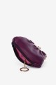 SF2235 Lamb leather purse with clasp - Purple