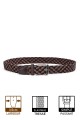 ZSP-357 Braided elastic belt - Multicolor MC013 : Taille : :Taille 40 / 105cm, Colors:MC013