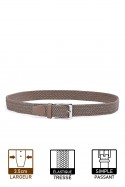 ZSP-357 Braided elastic belt - Taupe