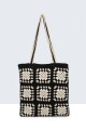 9045-BV Handbag made of crocheted