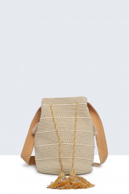 9054-BV Handbag made of crocheted cotton