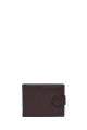 Leather wallet KJ-18375 : Color:Marron foncé
