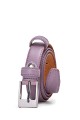 italian leather belt 23939 : Color:Lilac, Taille : :Taille 38 / 100cm