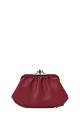 SF2235 Lamb leather purse with clasp : colour:Bordeaux