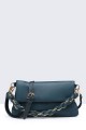 Synthetic Crossbody Bag 28270-BV : Color:Teal