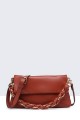 Synthetic Crossbody Bag 28270-BV : Color:Sienna Red