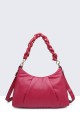 Synthetic Handbag - Crossbody Bag 28272-BV : Color:Fuchsia