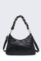 Synthetic Handbag - Crossbody Bag 28272-BV : Color:Black
