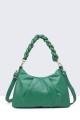 Synthetic Handbag - Crossbody Bag 28272-BV : Color:Vert foncé