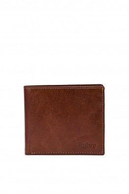 RUBRE R411VT-N Small leather wallet card holder