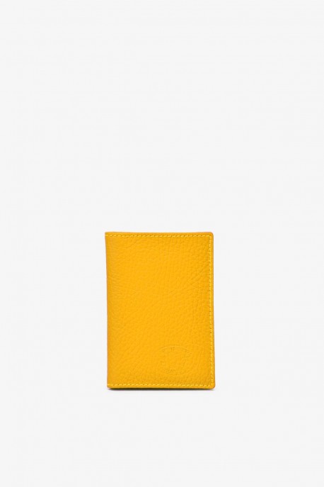 Leather card case SF6006A portrait format - La Sellerie Française