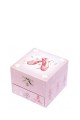 S20975 Boîte à Musique Cube Phosphorescent Chaussons Ballerine - Trousselier : couleur:Rose (Pink)