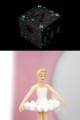 S20975 Photoluminescent Musical Cube Box Ballerina Shoes - Glow in dark - Trousselier