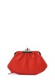 SF2235 Lamb leather purse with clasp : colour:Red