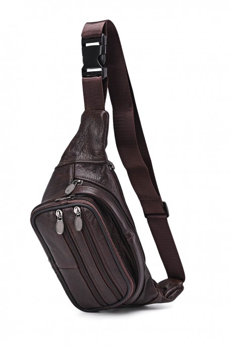 KJ87656 Banane en croûte de cuir : couleur:Marron fonc&eacute;