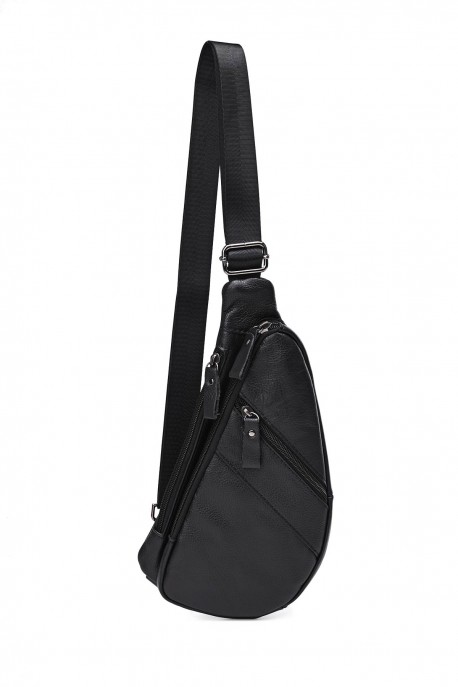 KJ86728 holster bag Cowhide Split leather : colour:Black