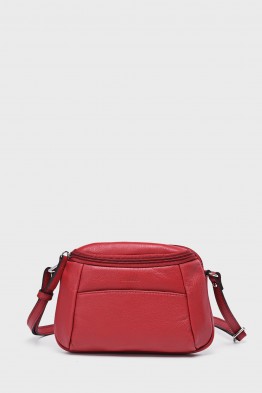 OFELIA - ZEVENTO Shoulder bag cowhide leather - Red