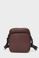 VINCE - ZEVENTO Cowhide Leather Reporter Bag - Choco : colour:Chocolat