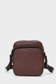 Vince - ZEVENTO Cowhide Leather Reporter Bag - Chocolat