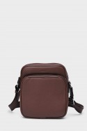 Vince - ZEVENTO Cowhide Leather Reporter Bag - Chocolat