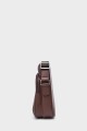 Vince - ZEVENTO Cowhide Leather Reporter Bag - Chocolat
