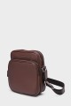 Vince - ZEVENTO Cowhide Leather Reporter Bag - Chocolat