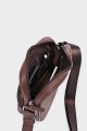 Vince - ZEVENTO Cowhide Leather Reporter Bag - Chocolat