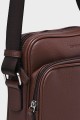 Vince - ZEVENTO Cowhide Leather Reporter Bag - Chocolat