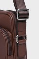Vince - ZEVENTO Cowhide Leather Reporter Bag - Chocolat