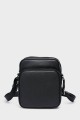 VINCE - ZEVENTO Cowhide Leather Reporter Bag - Black : colour:Black