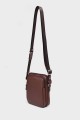 MATT - ZEVENTO Cowhide Leather Reporter Bag - Chocolat