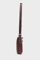 MATT - ZEVENTO Cowhide Leather Reporter Bag - Chocolat