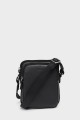 MATT - ZEVENTO Cowhide Leather Reporter Bag - Black