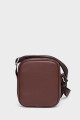 STEVE - ZEVENTO Cowhide Leather Shoulder bag Pouch - Chocolat