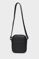 STEVE - ZEVENTO Sacoche Pochette en cuir de vachette - NOIR