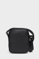 STEVE - ZEVENTO Cowhide Leather Shoulder bag Pouch - Black