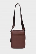 EVAN - ZEVENTO Cowhide Leather Shoulder bag Pouch - Chocolat