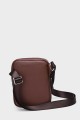 EVAN - ZEVENTO Cowhide Leather Shoulder bag Pouch - Chocolat